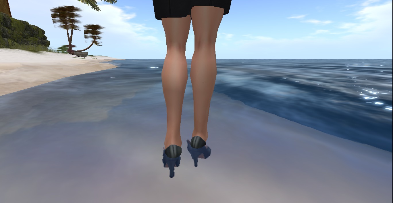 Oops - Maira Wilkirain wears heels in the sea 3D - My, , , Longpost