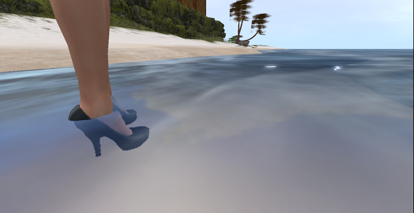 Oops - Maira Wilkirain wears heels in the sea 3D - My, , , Longpost