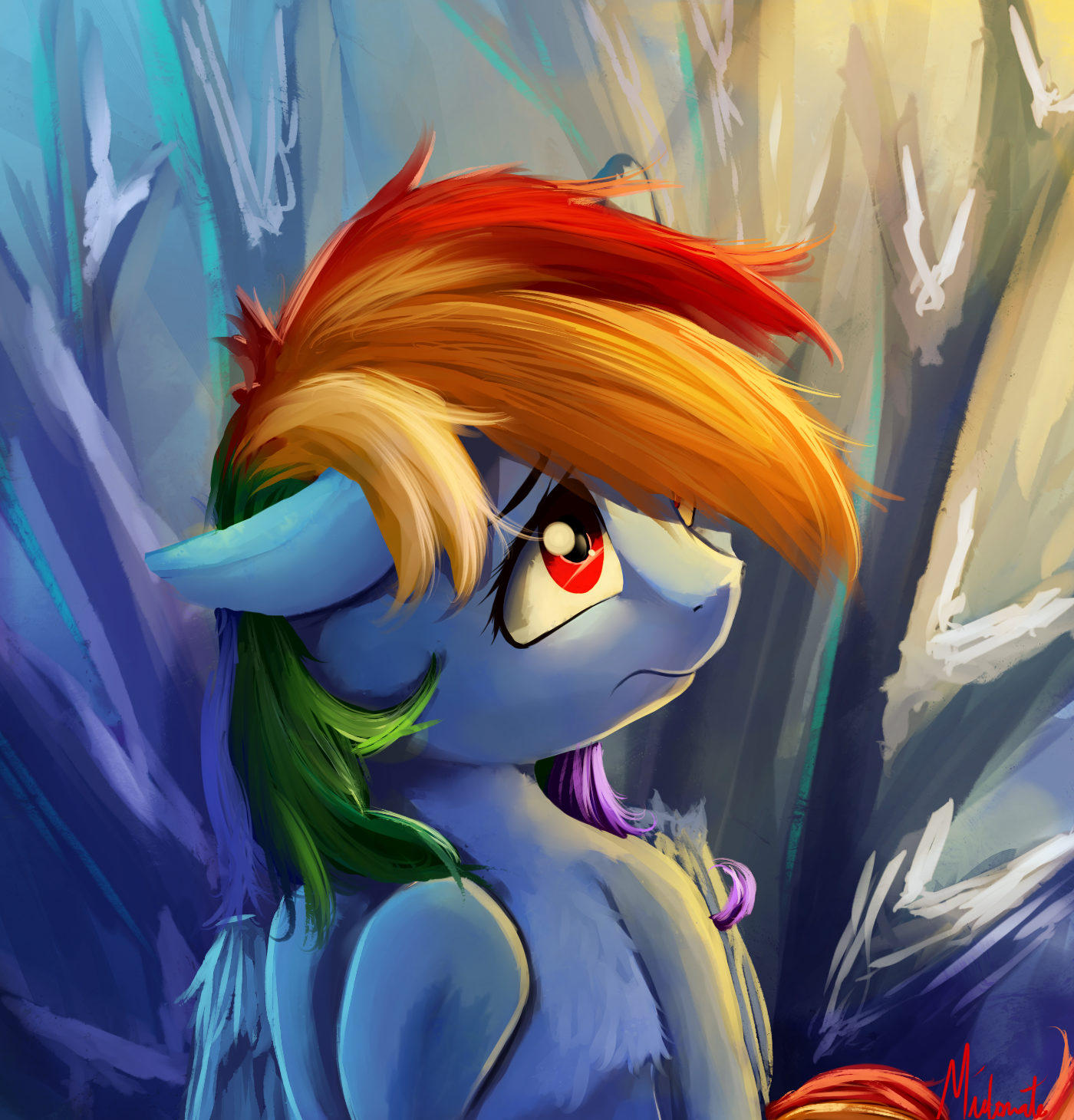 Winter - My little pony, PonyArt, Rainbow dash, Miokomata