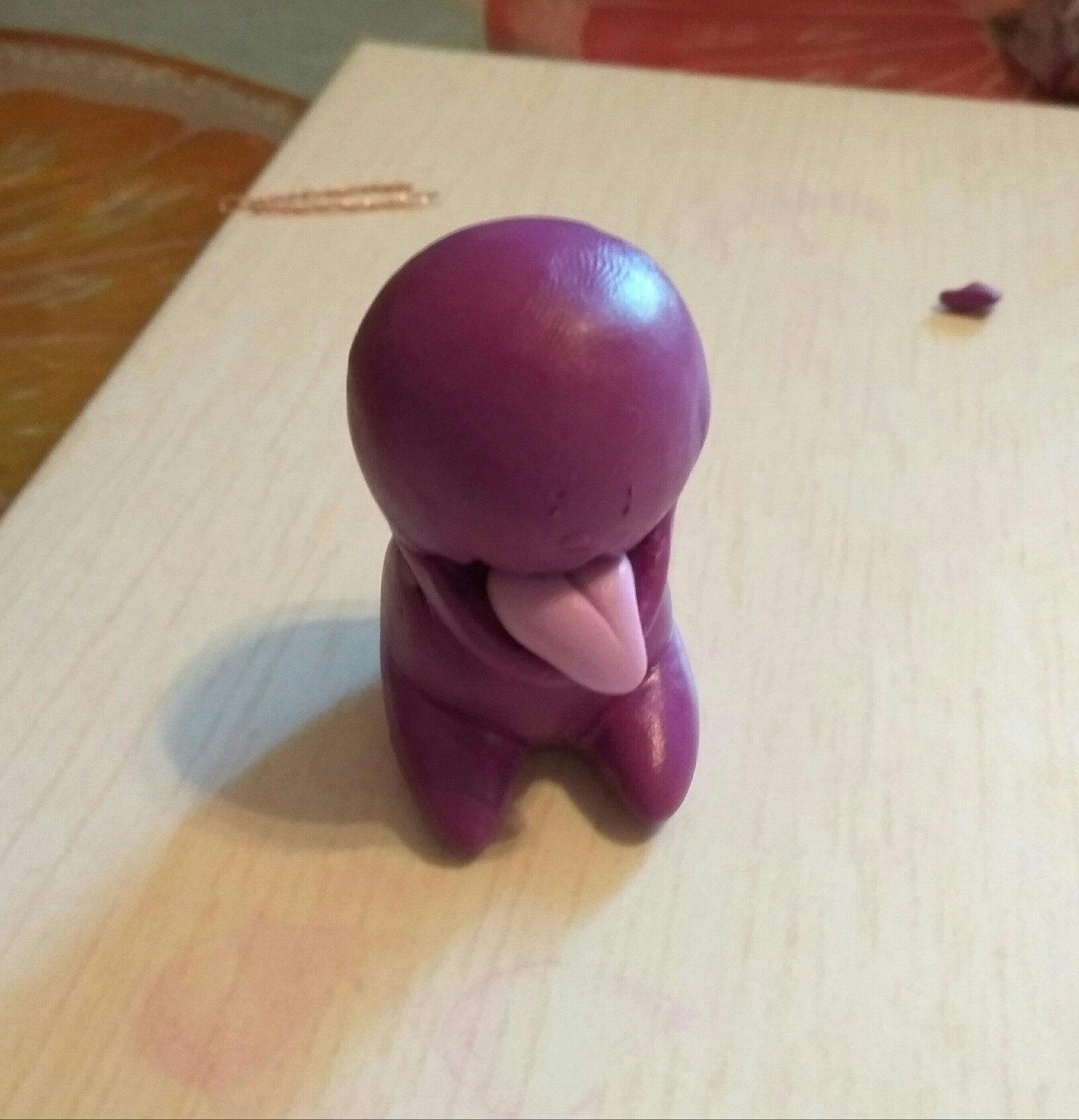 baby zergling - My, Zergling, CarbotAnimations, Handmade, Polymer clay, Starcraft, Longpost, Needlework with process