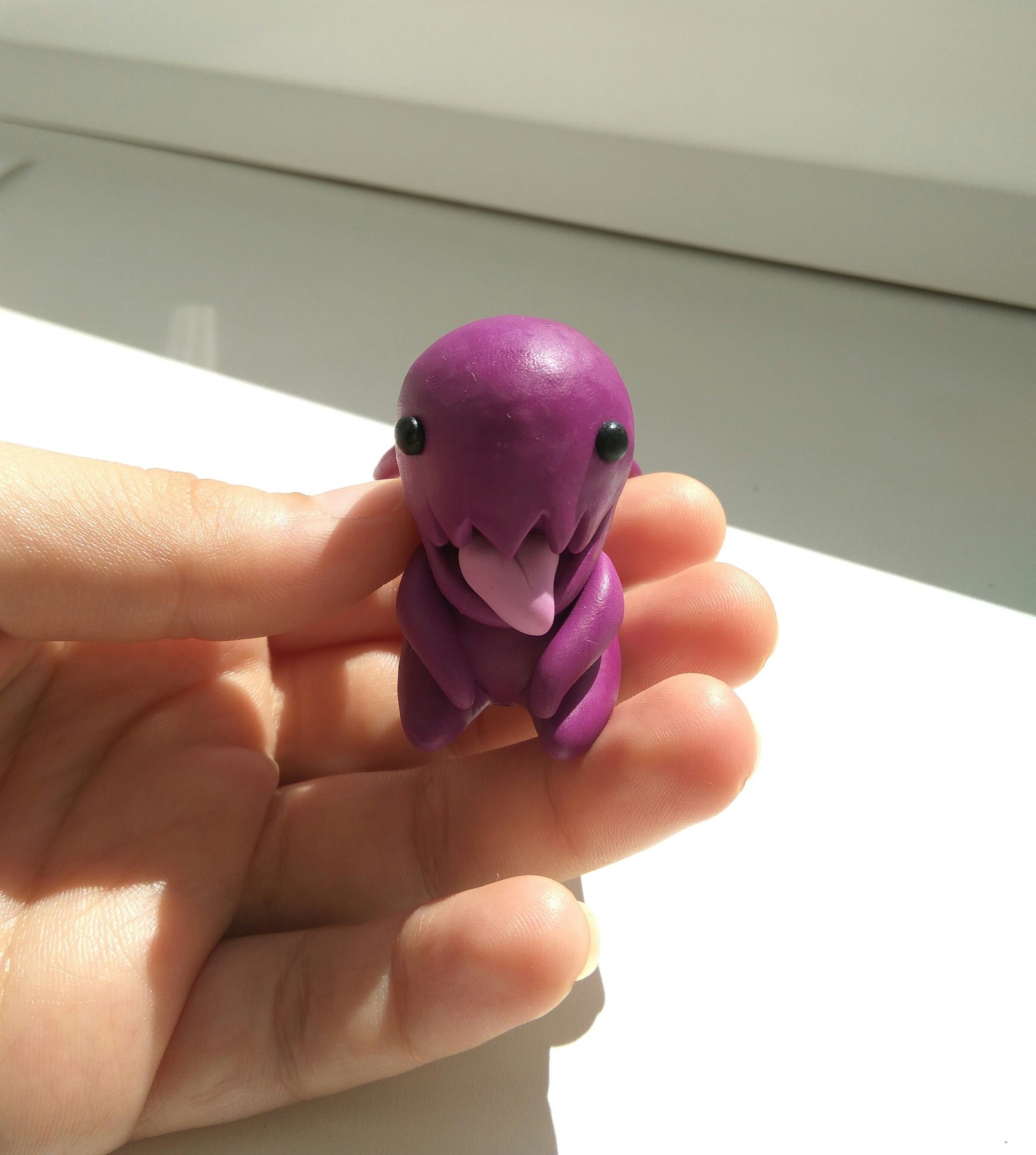 baby zergling - My, Zergling, CarbotAnimations, Handmade, Polymer clay, Starcraft, Longpost, Needlework with process