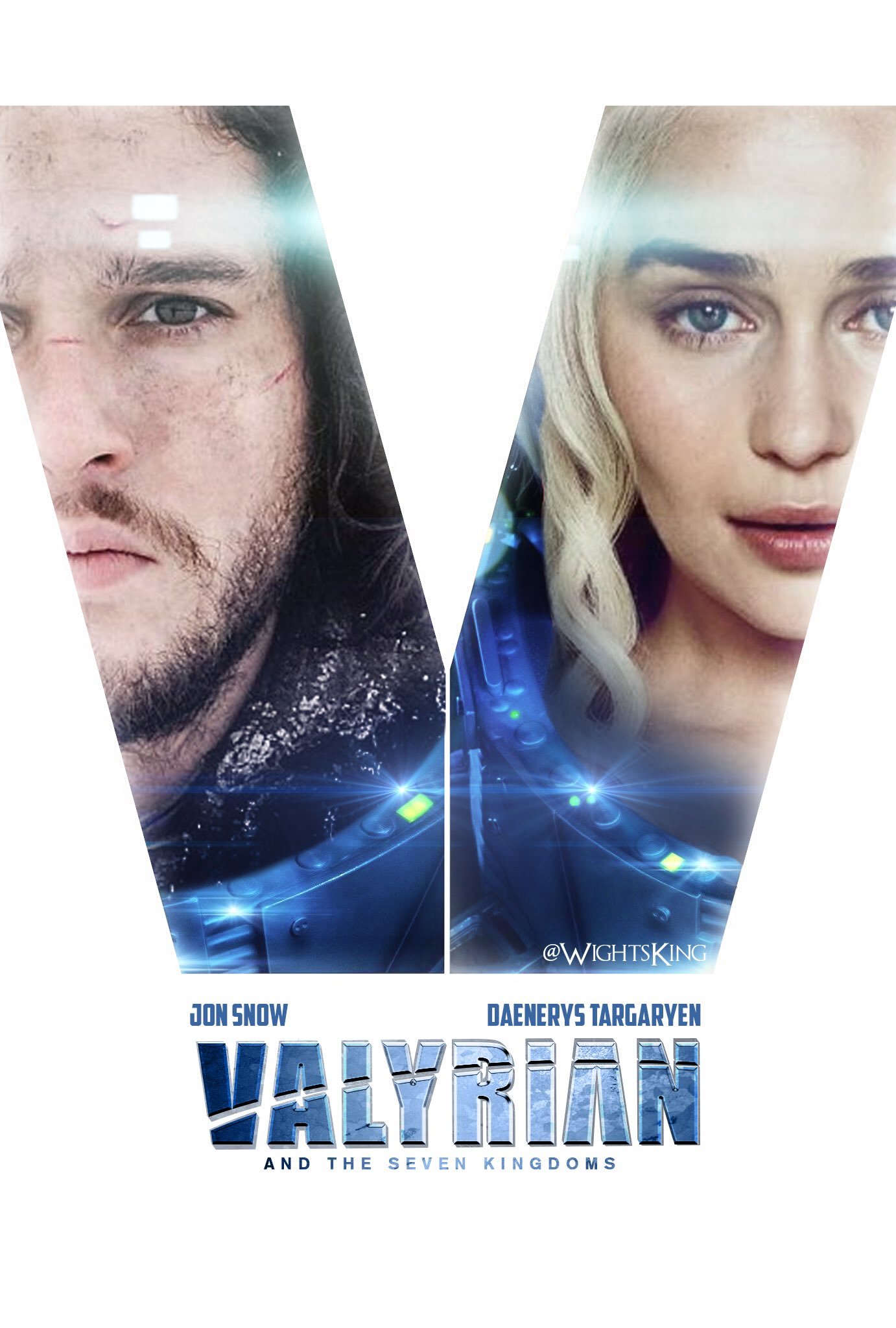 Valyrian and the 7 kingdoms - Game of Thrones, Jon Snow, Daenerys Targaryen, Valerian and the City of a Thousand Planets