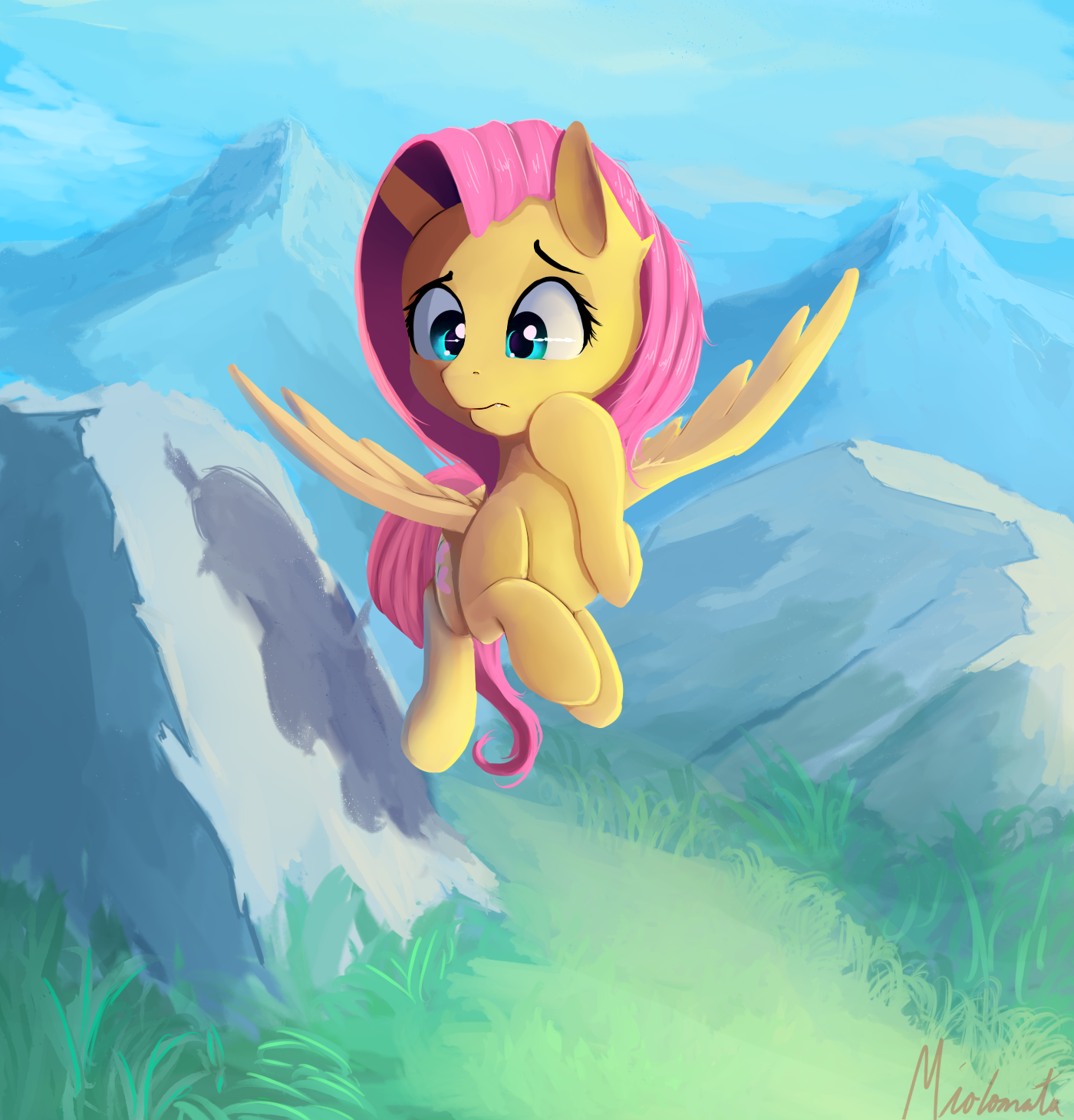 Looking for something - My little pony, PonyArt, Fluttershy, Miokomata