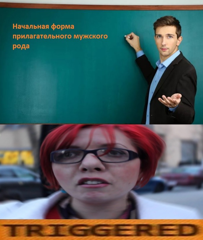 Даже русский язык такой - Русский язык, Triggered, Шутка