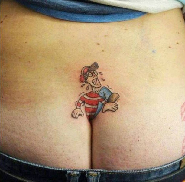 Megatatu (Where's Wally?) - NSFW, Where Wally, Tattoo