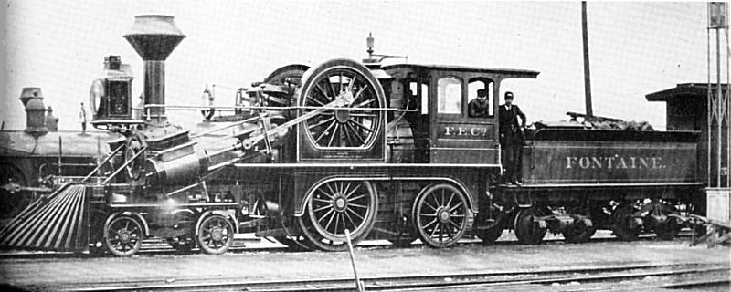 Fontaine's locomotive, or a little more about strange locomotives - Story, Retro, Locomotive, Technics
