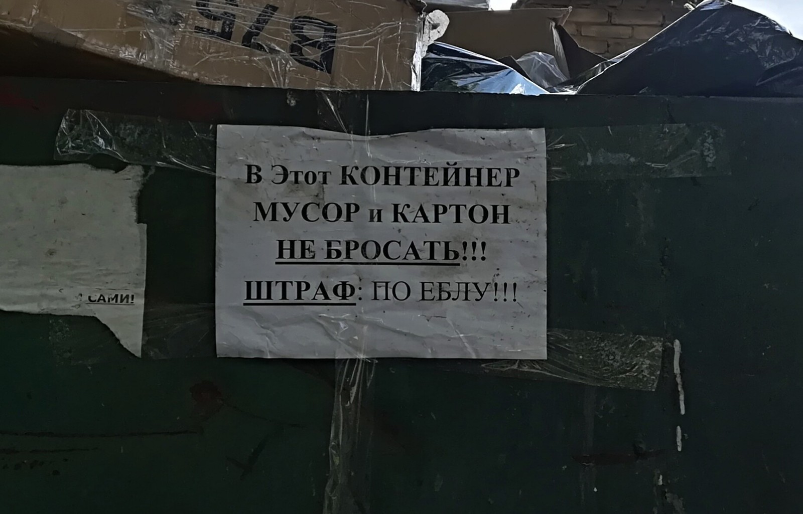 Don't throw trash) - My, Garbage, Russia