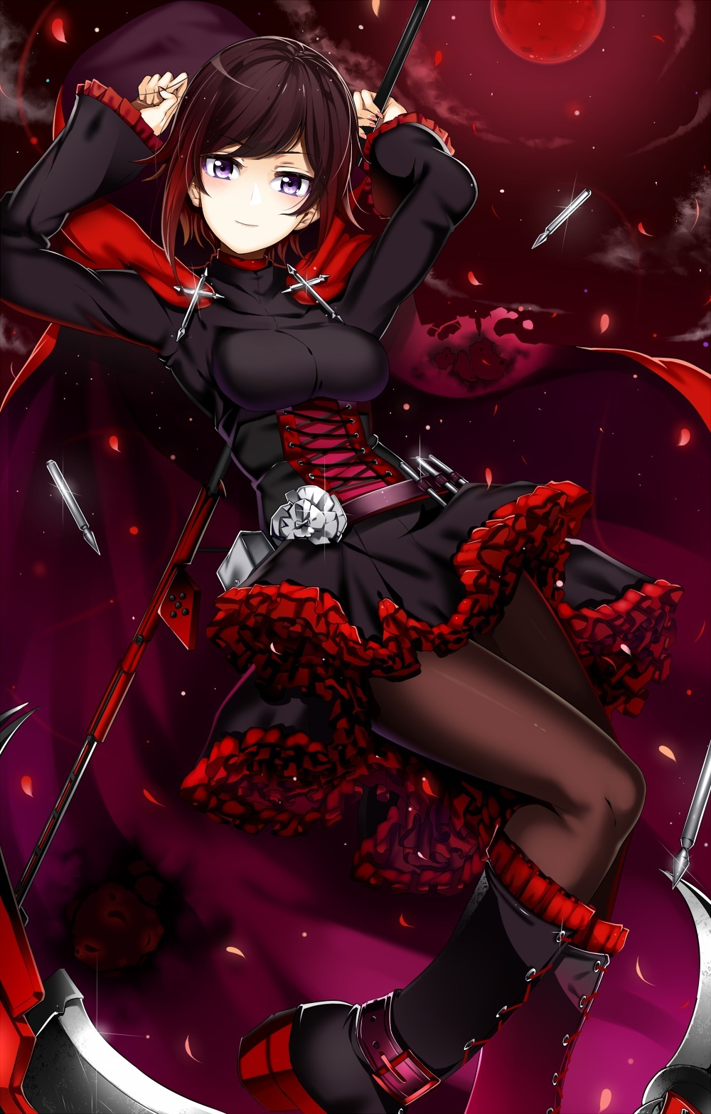 Ruby Rose - RWBY, Ruby Rose, Арт, Аниме, Не аниме