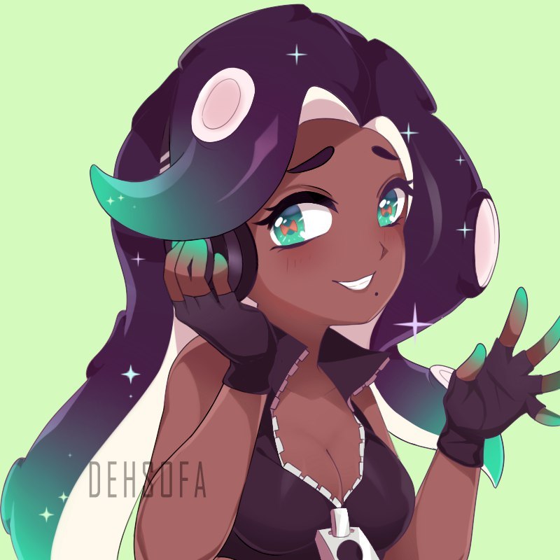 Marisha: Octoling-shy - Splatoon, Woomy, Octolings, Art, Off the hook