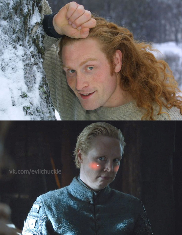 Cute post - My, Game of Thrones, Brienne, Tormund