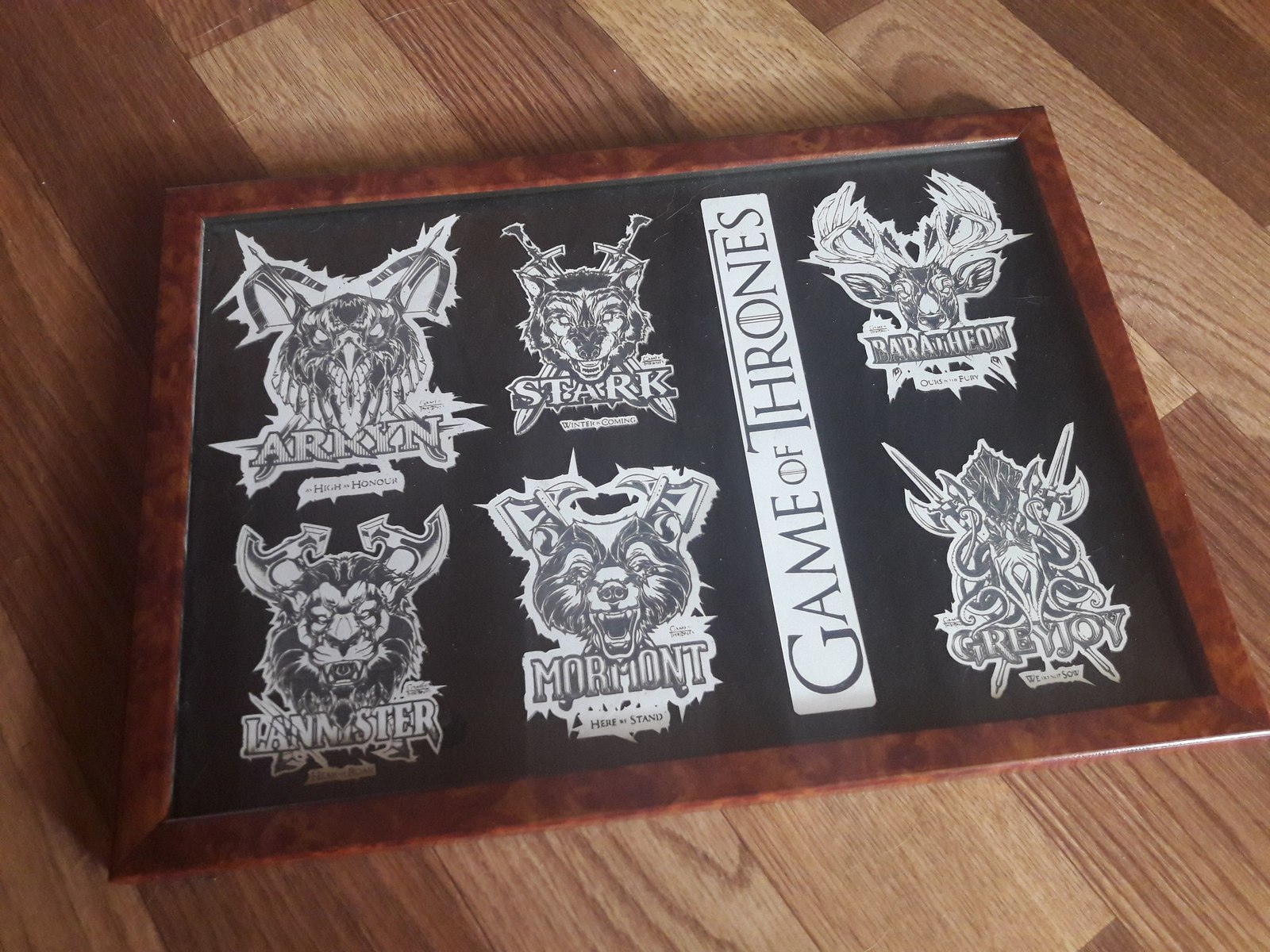 Painting on the theme of Game of Thrones on a laser engraver. - My, Game of Thrones, Laser engraving, The winter is coming, Handmade, My, Longpost