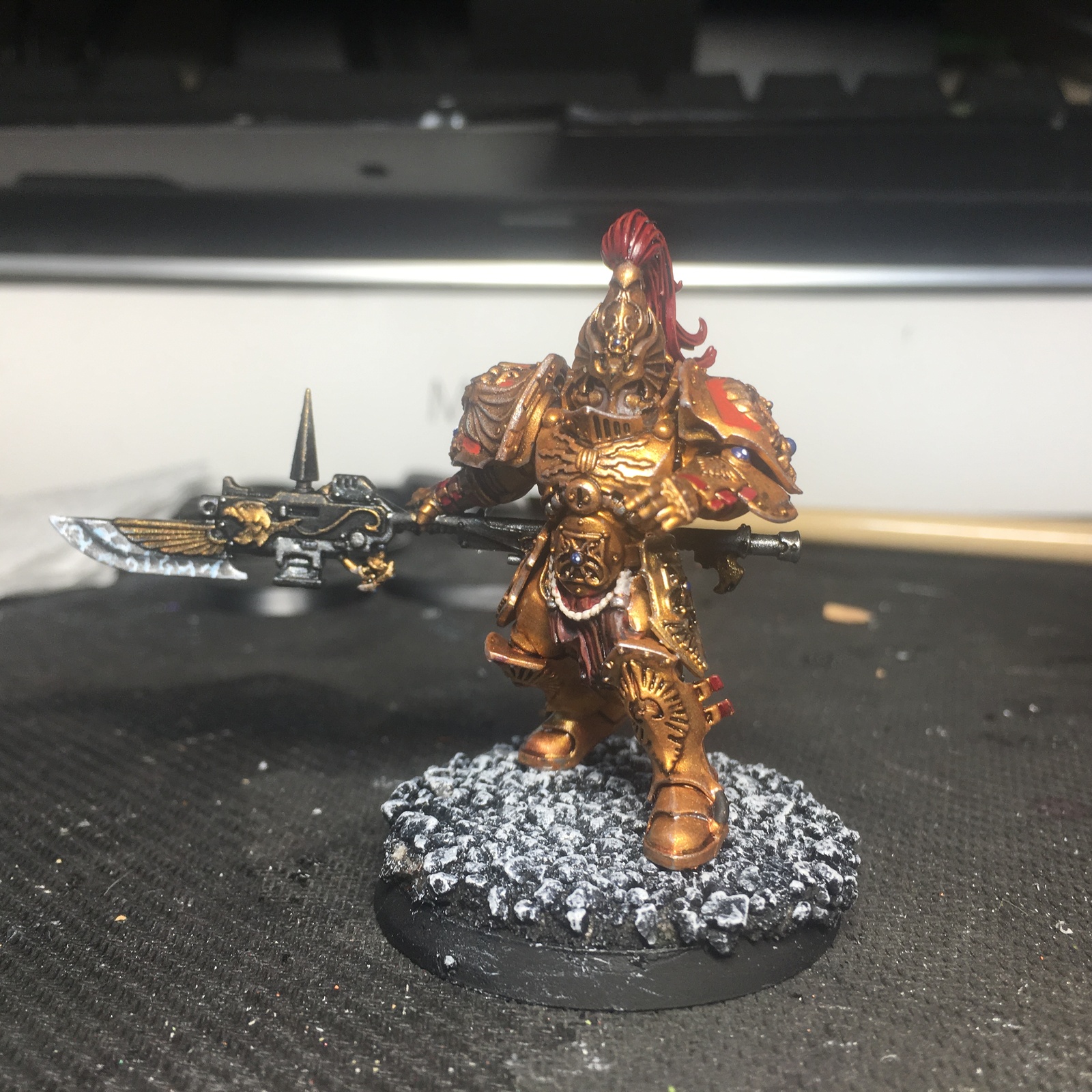 [NOT] First Paint Month: Adeptus Custodes Demigods - My, Wh miniatures, Warhammer 40k, Warhammer, Adeptus Custodes, Skillful fingers, Longpost