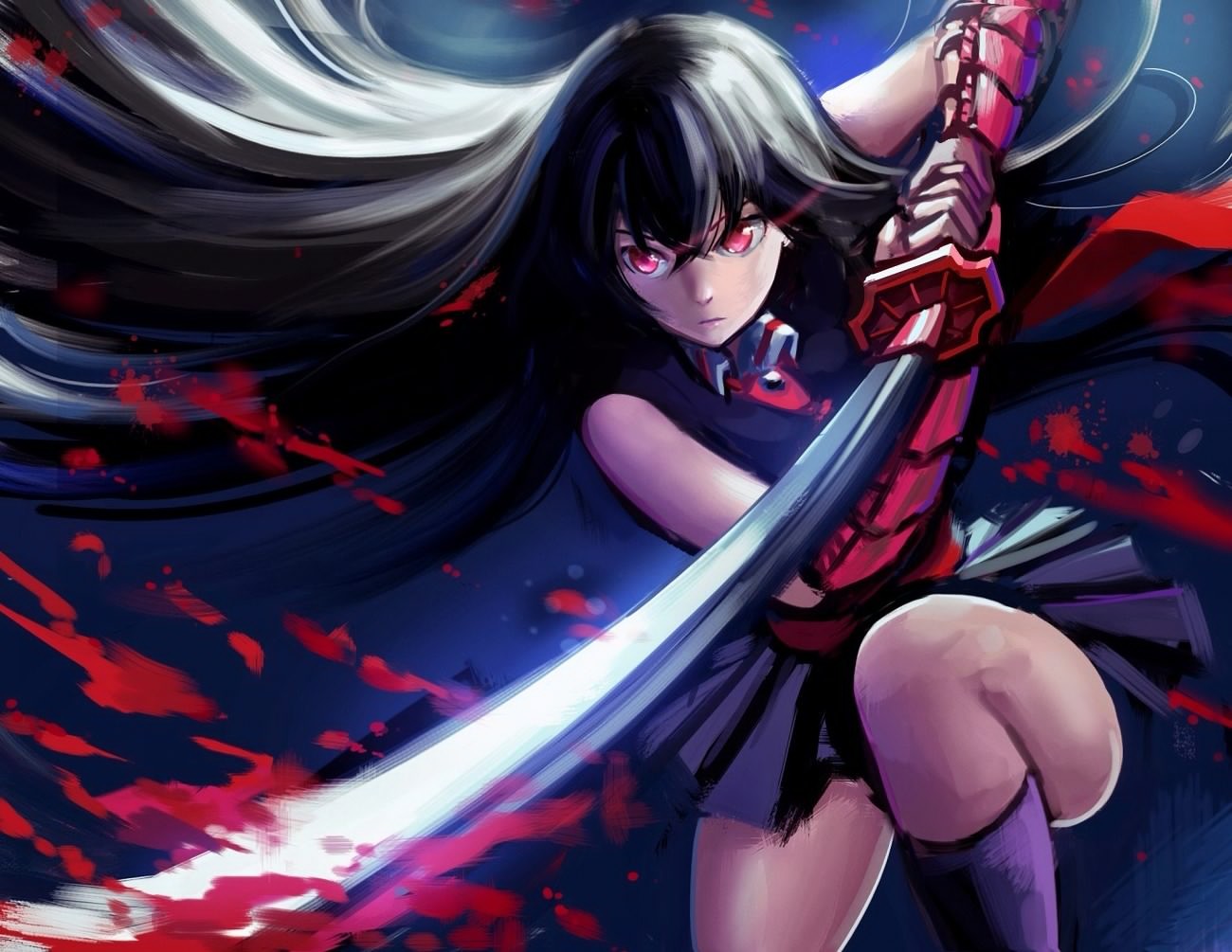 Akame - Akame, Akame ga kill, Anime art, Anime, Qosic