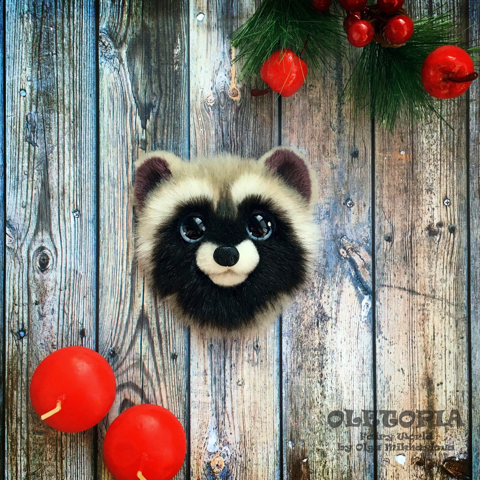 Brooches and handmade key chains) - Longpost, With your own hands, Ferret, Raccoon, Owl, Artificial fur, Brooch, Keychain, My