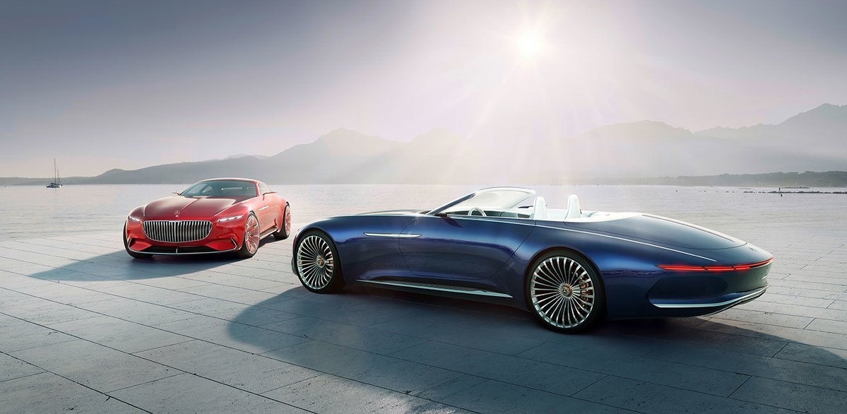 Электрический кабриолет Vision Mercedes-Maybach 6 - Мерседес, Авто, Электромобиль, Дизайн, Будущее, Длиннопост