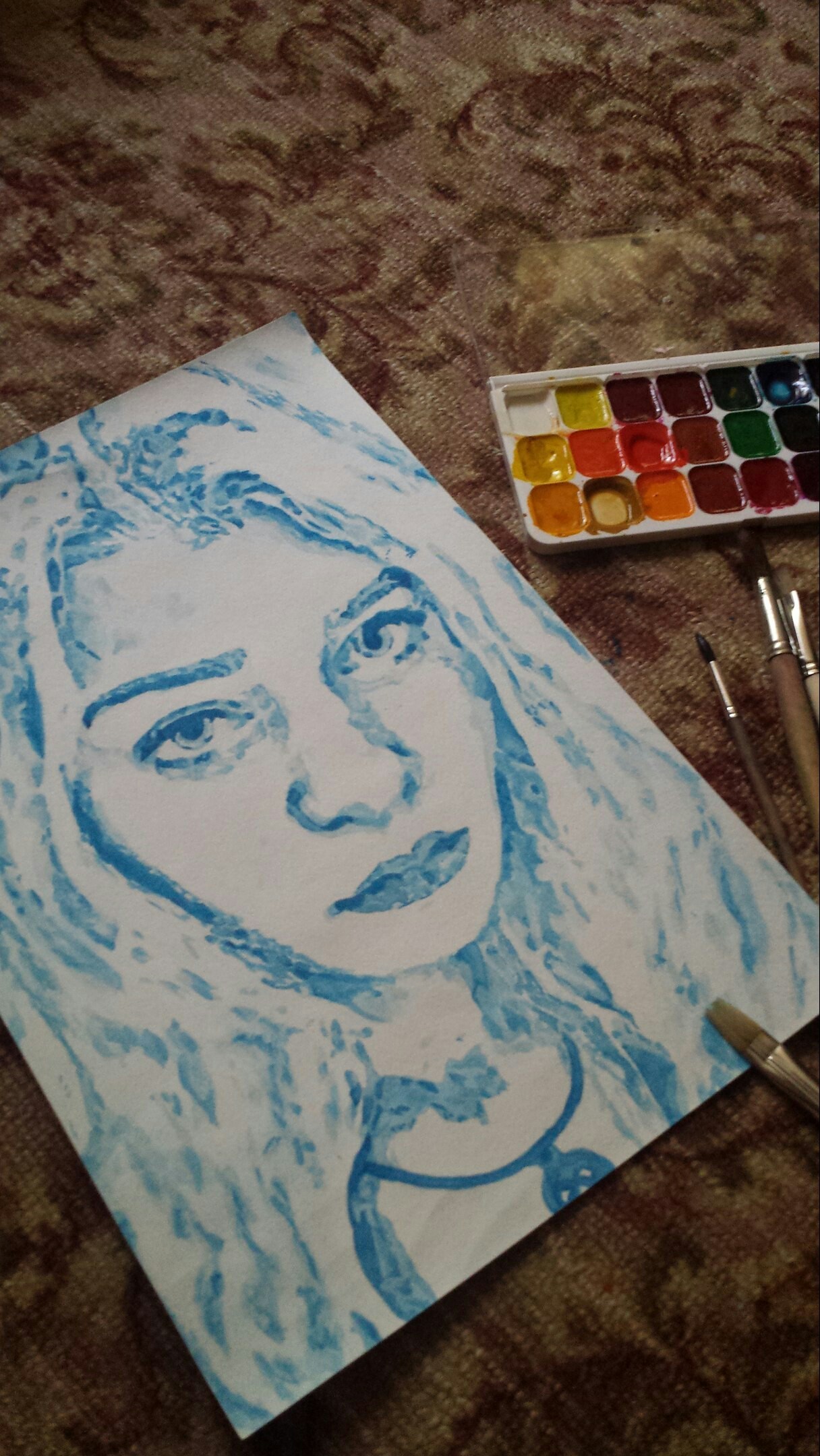 Learning to draw - My, Drawing, Portrait, Longpost