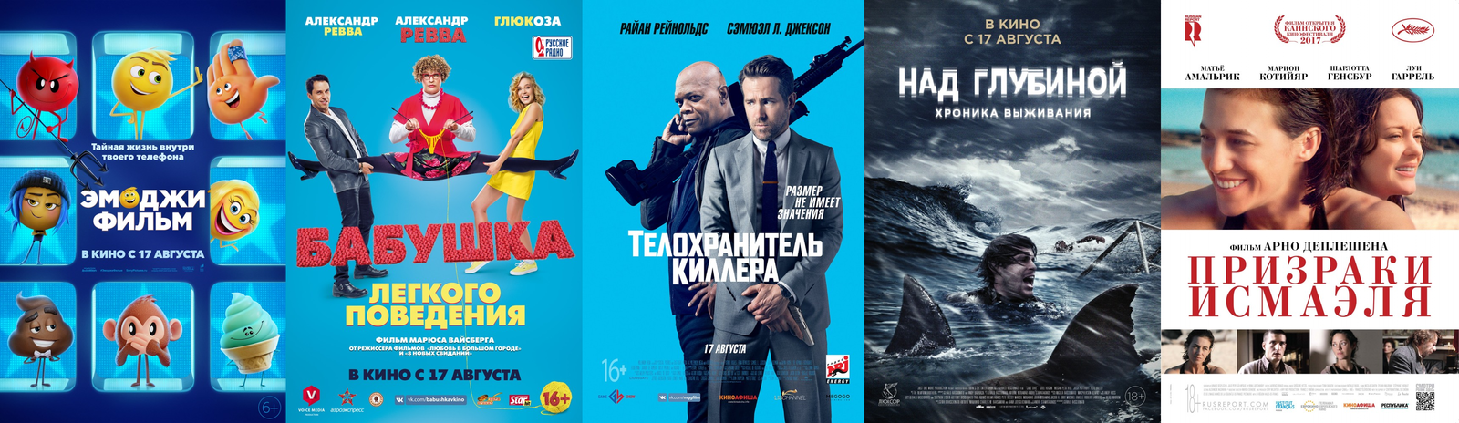 Russian box office receipts and distribution of screenings over the past weekend (August 17 - 20) - Movies, Emoji Movie, , Hitman's bodyguard, Film distribution, Box office fees