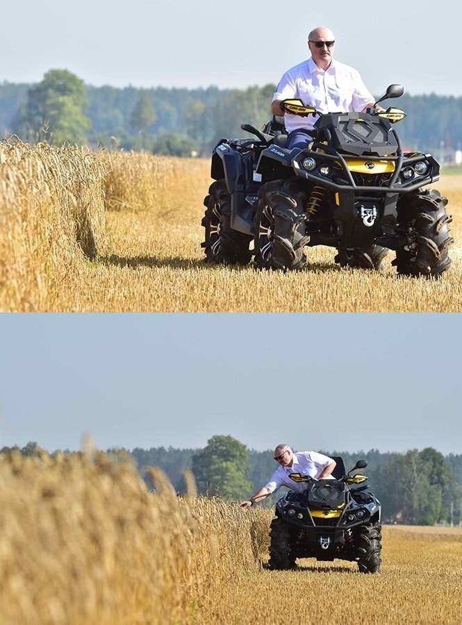 Old man on a quad bike, Issue V - Daddy, Alexander Lukashenko, ATV, Лентач, Memes, Photoshop, Longpost, Martian