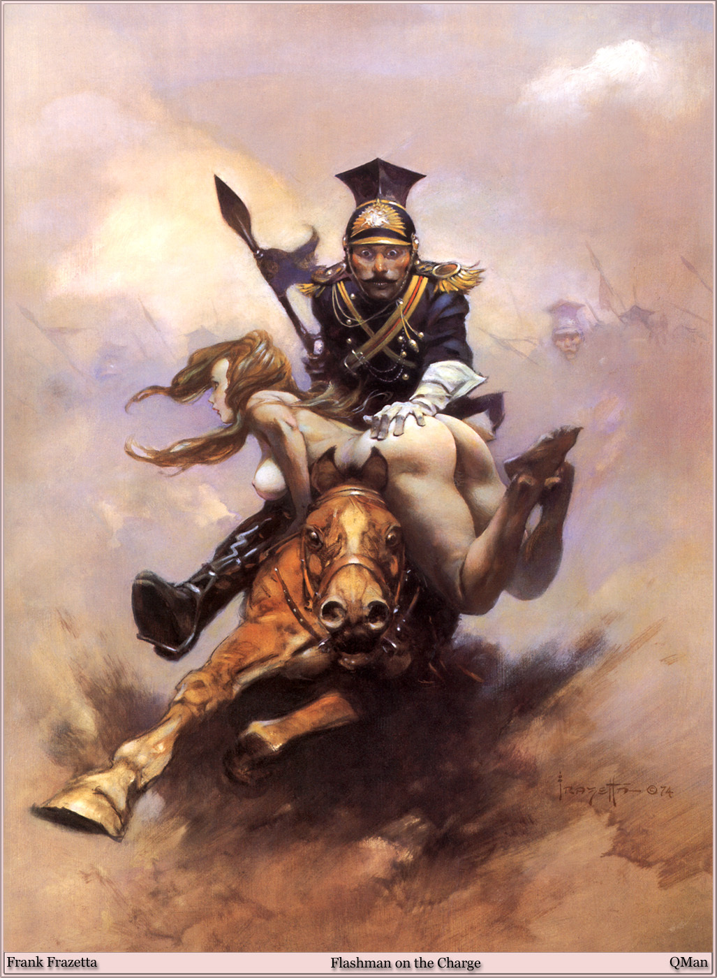 Fantastic Worlds Frank Frazetta - NSFW, Frank Frazetta, Frank Frazetta, Artist, Illustrator, Fantasy, Fantasy, Longpost