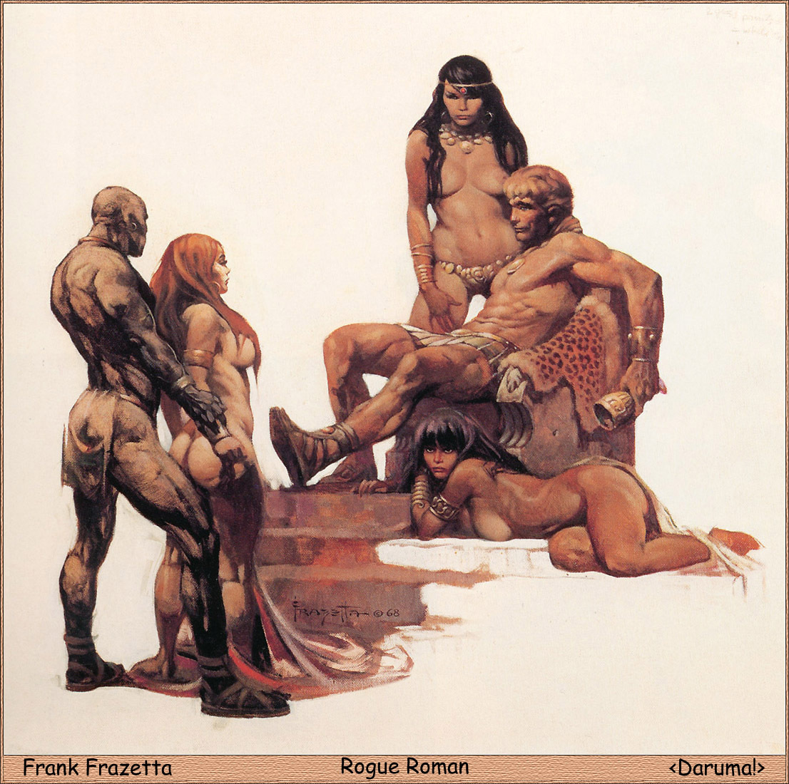 Fantastic Worlds Frank Frazetta - NSFW, Frank Frazetta, Frank Frazetta, Artist, Illustrator, Fantasy, Fantasy, Longpost