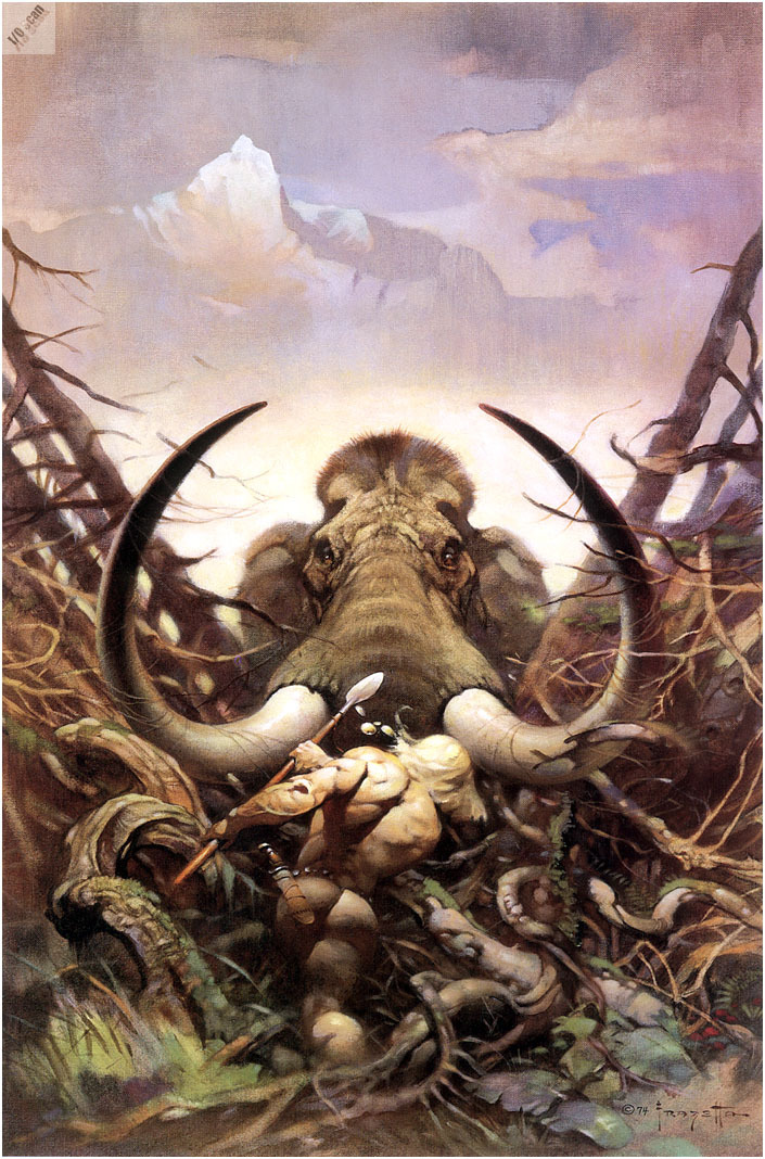 Fantastic Worlds Frank Frazetta - NSFW, Frank Frazetta, Frank Frazetta, Artist, Illustrator, Fantasy, Fantasy, Longpost