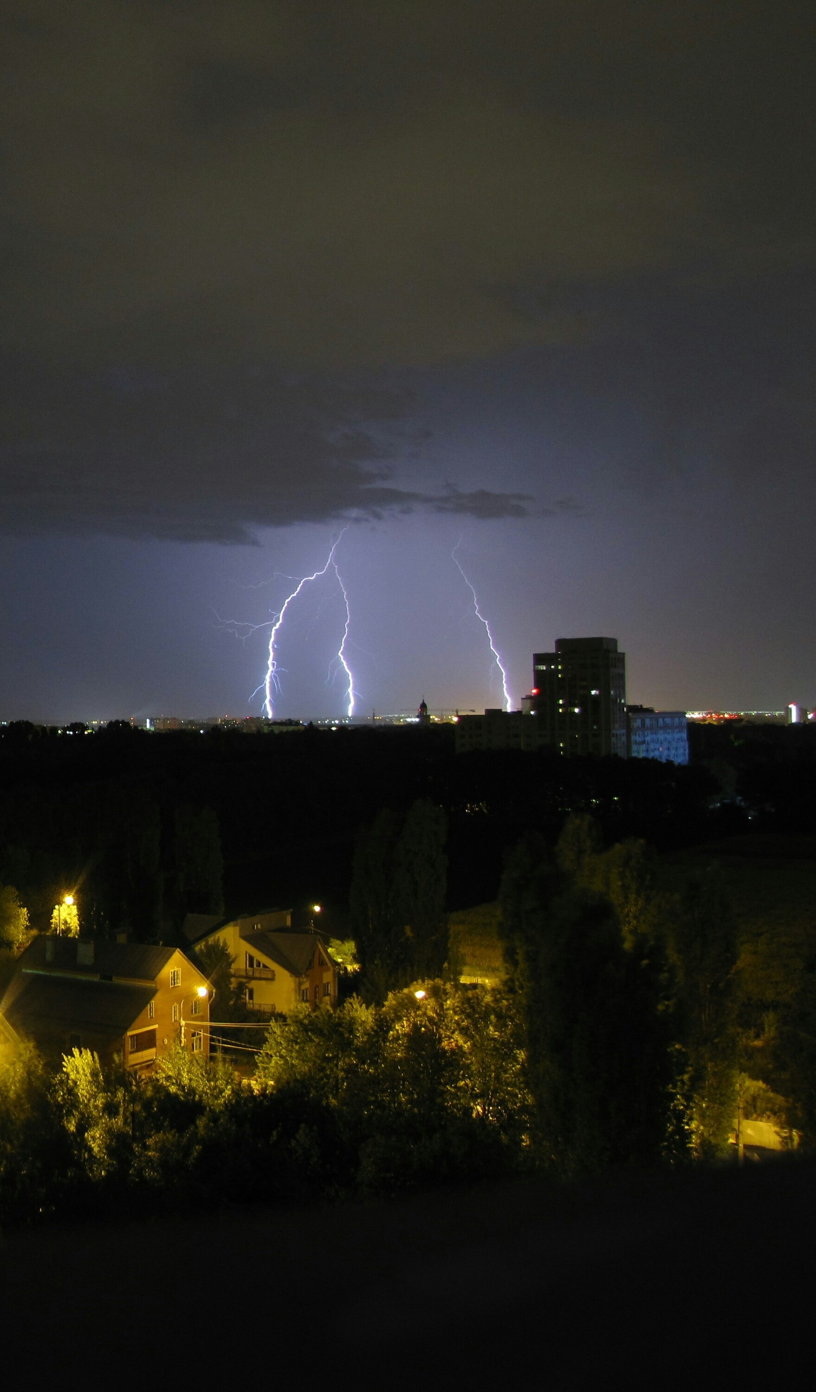 Гроза. Воронеж. 23.08.17 02:00 - Моё, Гроза, Воронеж, Погода, Молния, Длиннопост