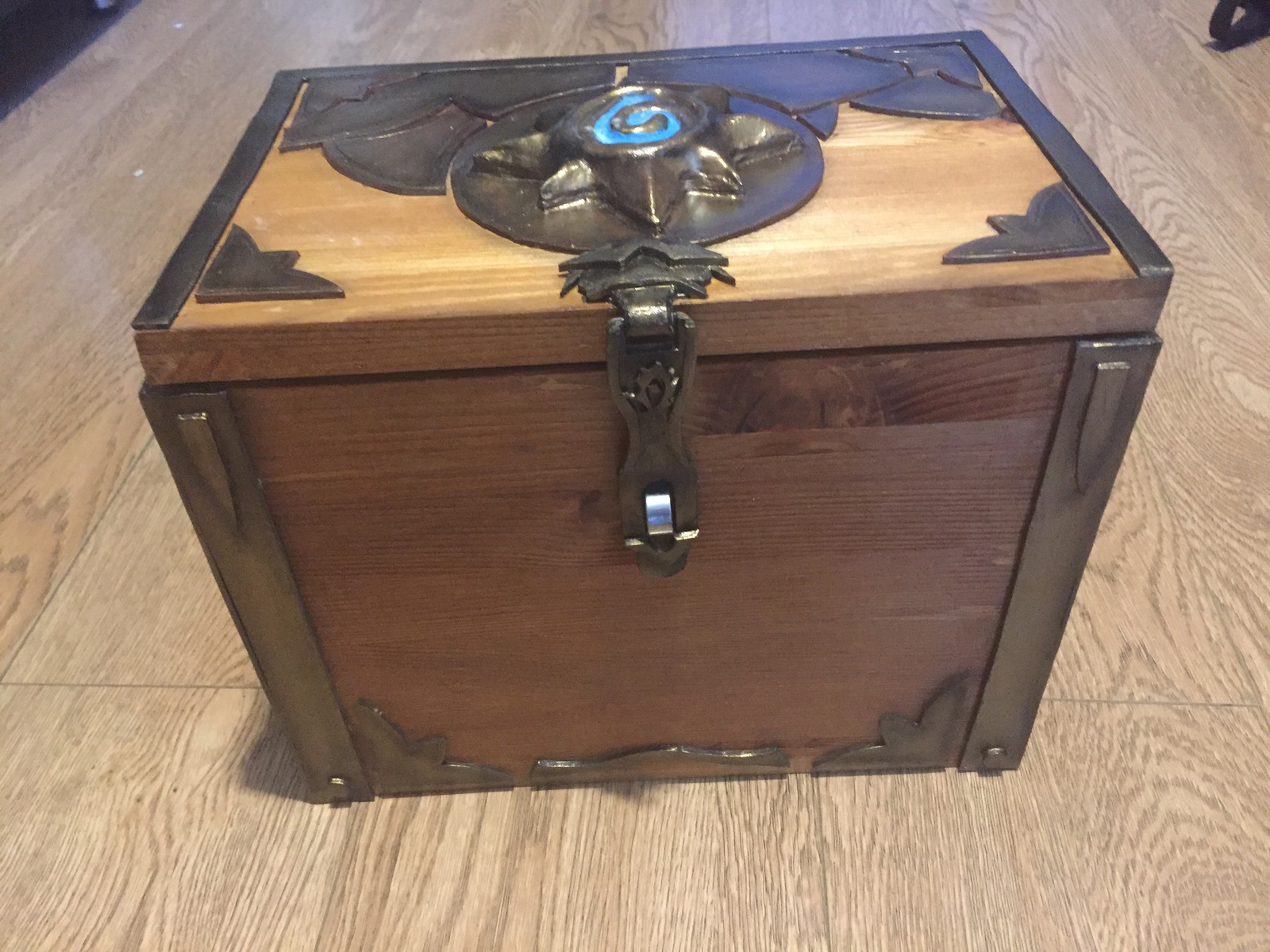 Hearthstone style chest - My, Needlework with process, , Box, Hearthstone, Craft, Craft, Longpost