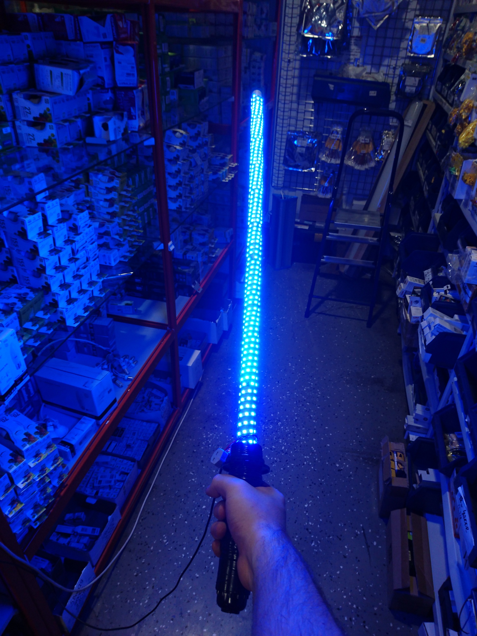 Flashlight from improvised means or feel like a Jedi. - My, Lightsaber, With your own hands, First post, Do it yourself, Star Wars, My, Longpost