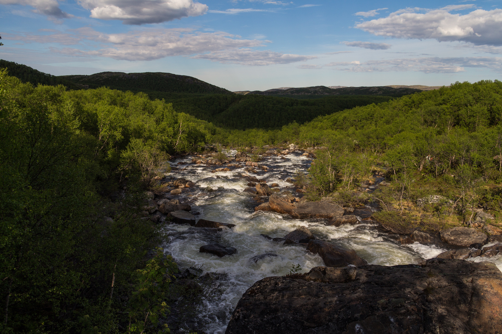 Peninsula Middle. - My, The photo, Peninsula Middle, Waterfall, Road, Canon 650d, 18-135, Longpost