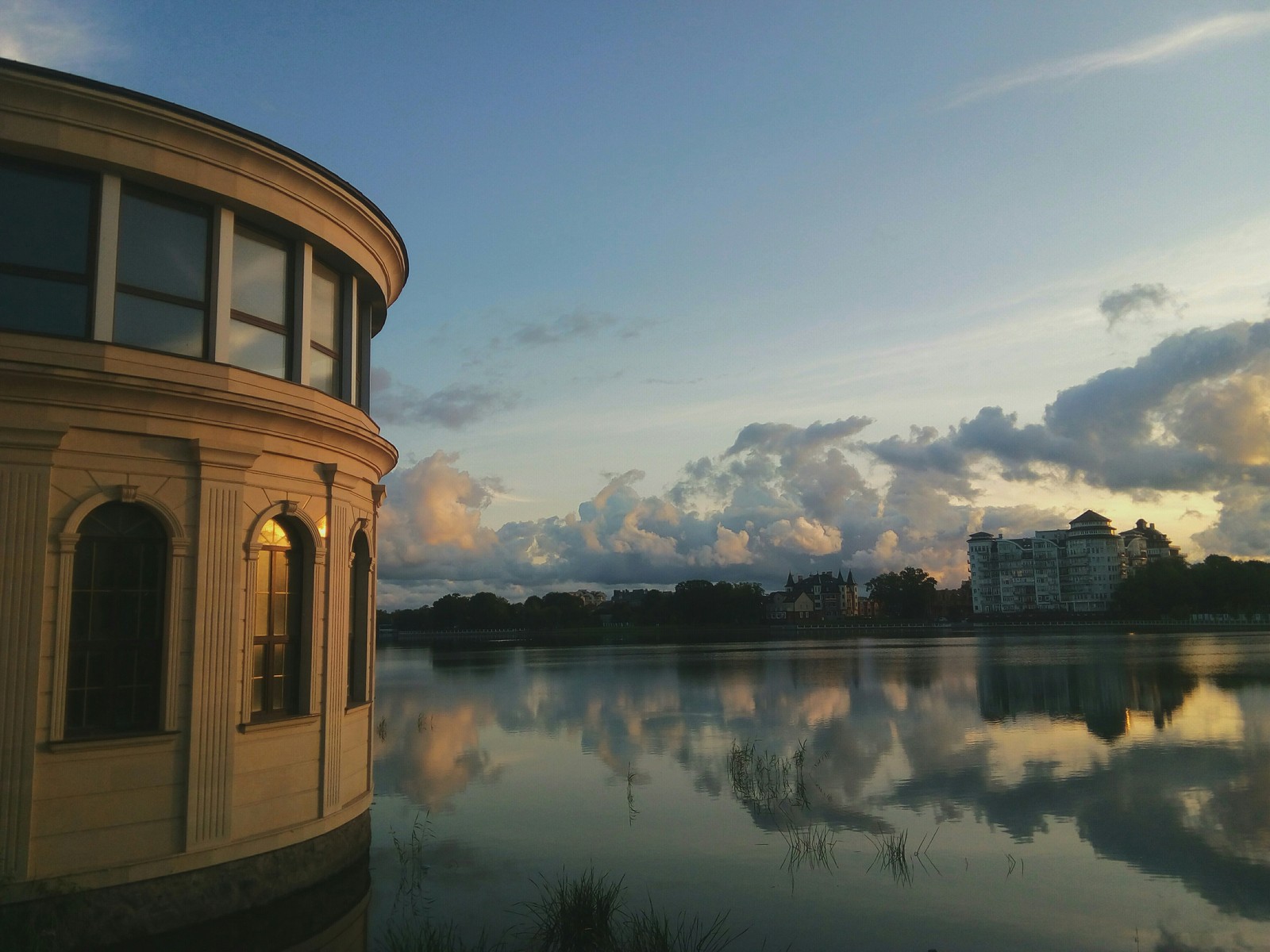 Kaliningrad, upper lake - My, The photo, Landscape, dawn, Kaliningrad