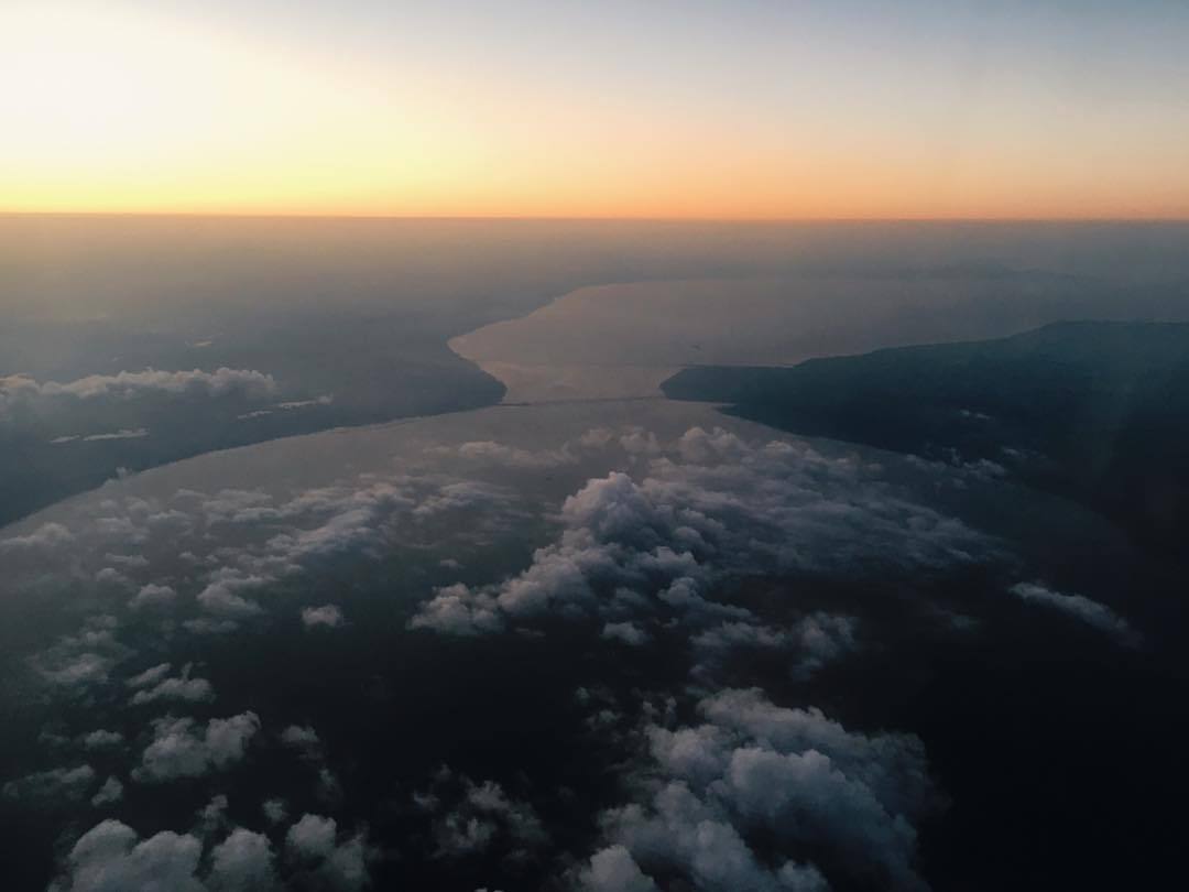 Ulyanovsk region from the porthole - Ulyanovsk, Ulyanovsk region, Sky, View from above, Airplane, Volga, Volga river, Russia, Longpost, River