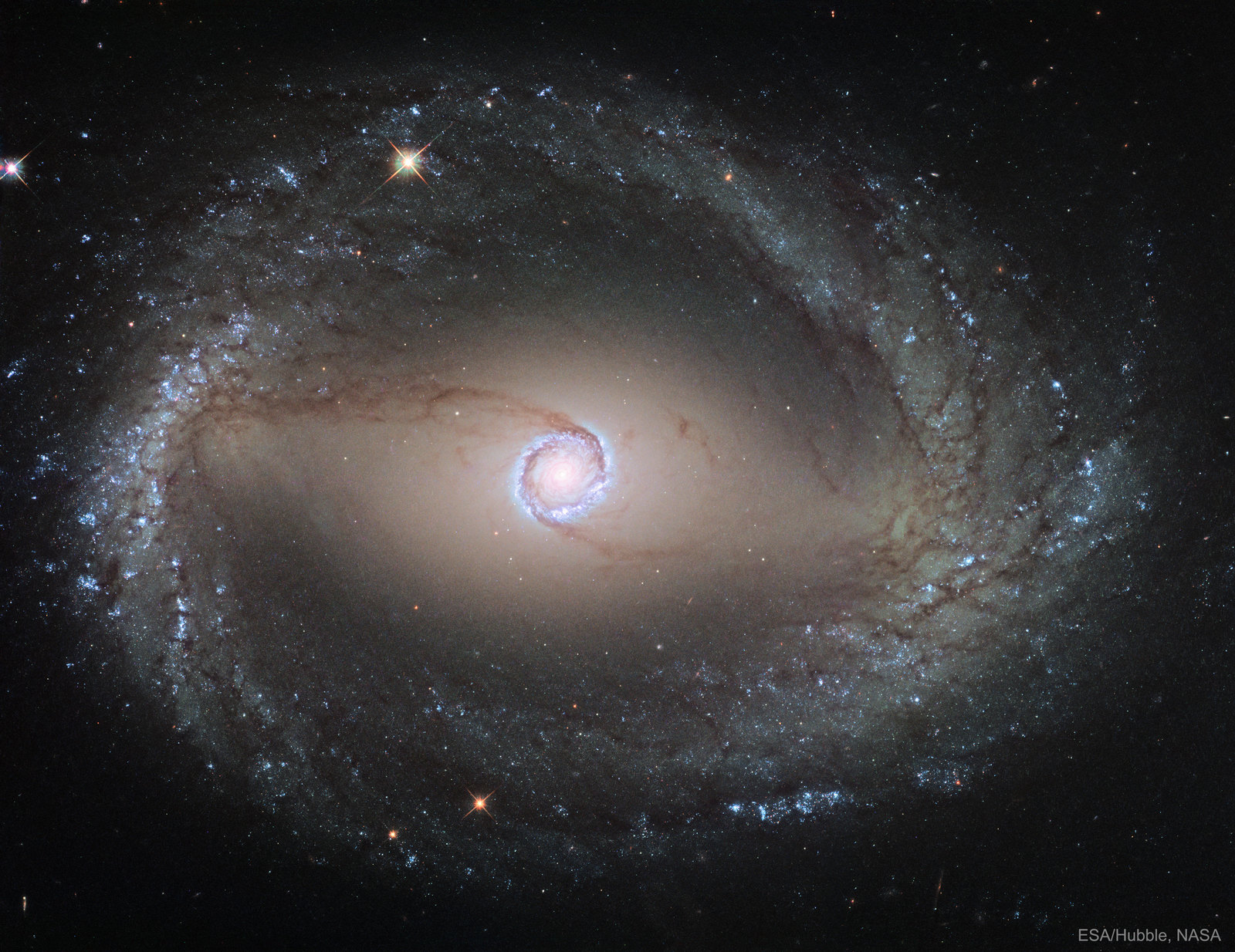 Spiral galaxy NGC1512 - NASA APOD, Hubble telescope, Space, Galaxy, 