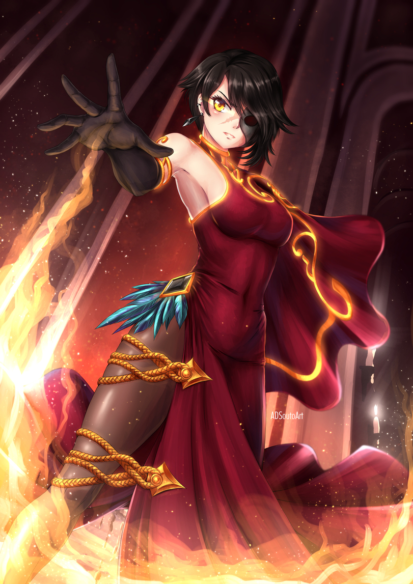 Cinder Fall - Anime art, Anime, Not anime, RWBY, Cinder fall