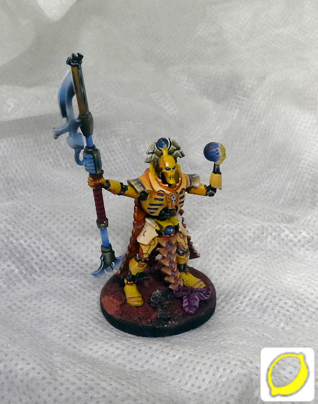 Necron Overlord - My, Wh miniatures, Necrons, Necron Overlod, Miniature, Painting miniatures, Modeling, Longpost