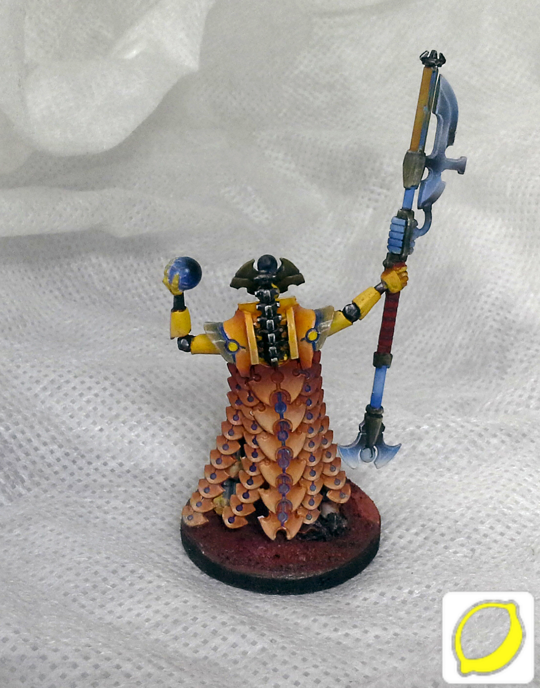 Necron Overlord - My, Wh miniatures, Necrons, Necron Overlod, Miniature, Painting miniatures, Modeling, Longpost