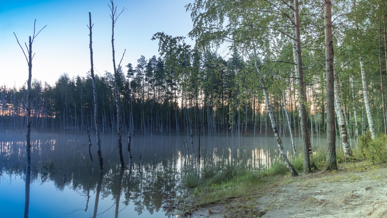 Lakes Lebedinsky and Izyary - My, Chuvashia, Zavolzhye, Summer, Night, Forest, Landscape, Starry sky, Longpost