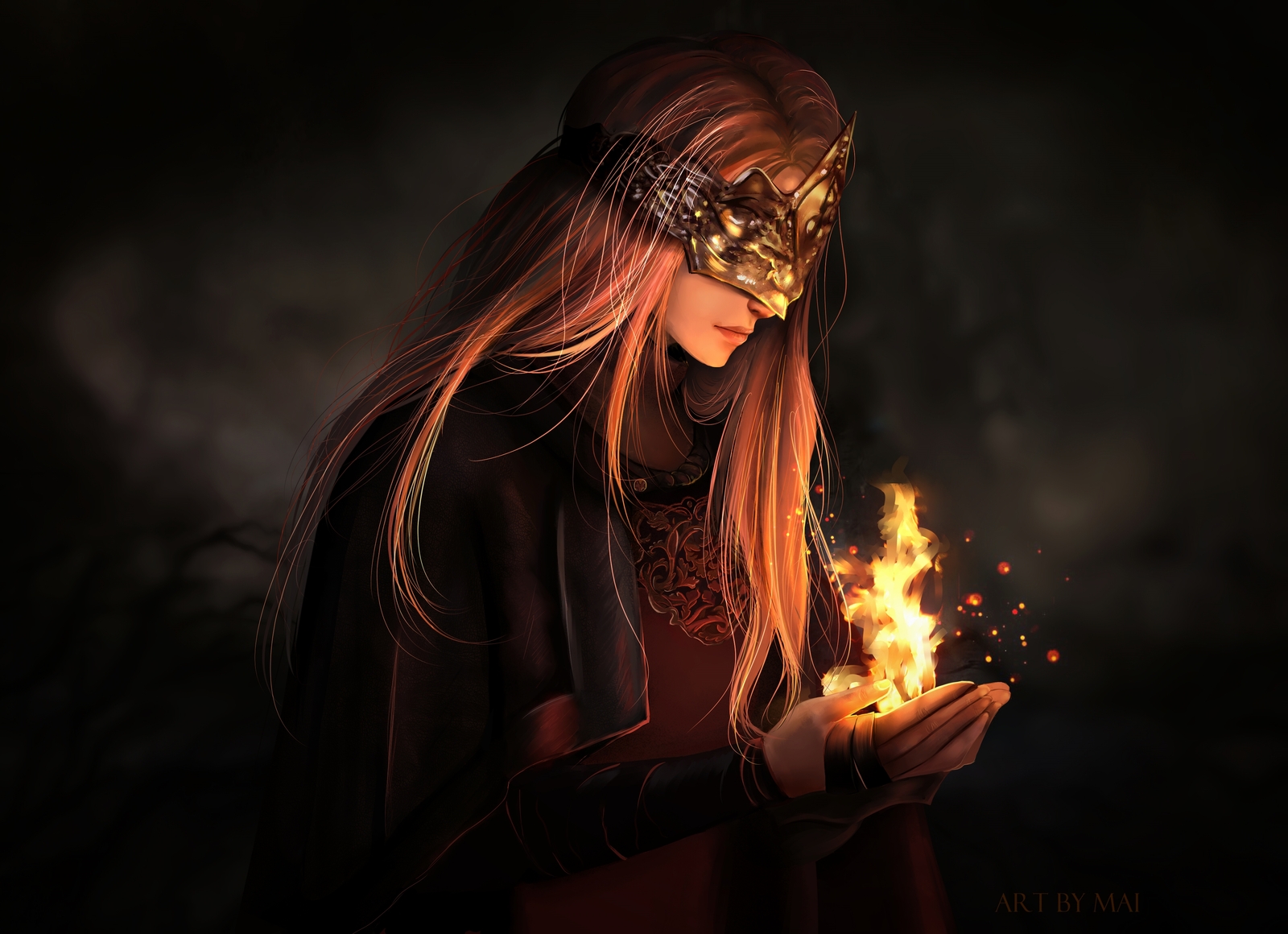 Dark Souls 3 хранительница огня арт