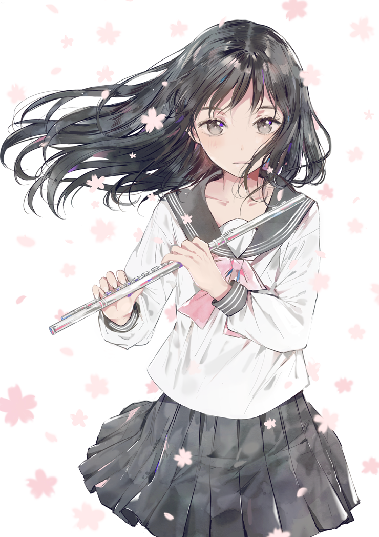 The sounds of spring - Art, Drawing, Pixiv, Anime art, Longpost