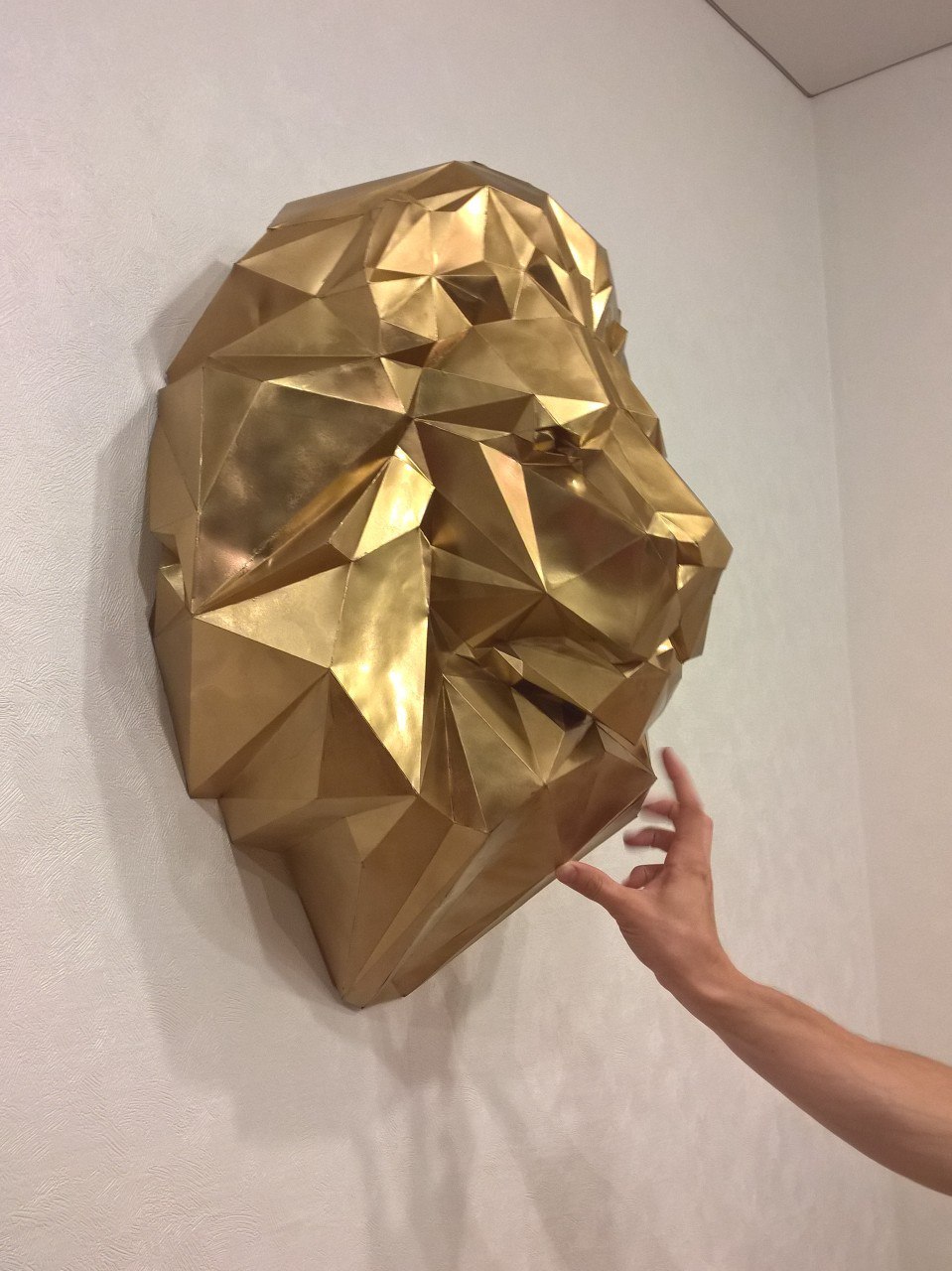 Another papercraft. - My, Papercraft, a lion, Presents, Wife, Longpost