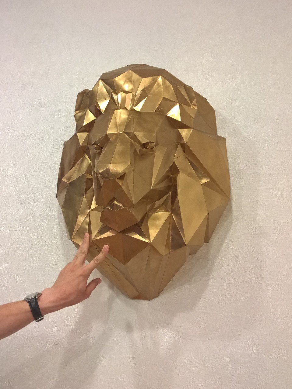 Another papercraft. - My, Papercraft, a lion, Presents, Wife, Longpost