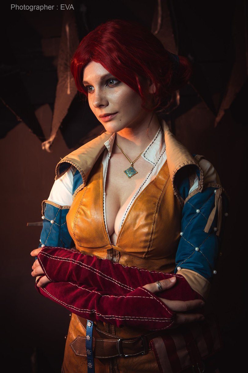 Cosplay  Triss Merigold (The Witcher) - NSFW, Ведьмак 3: Дикая охота, Ведьмак, Косплей, Трисс Меригольд, Сиськи, Длиннопост