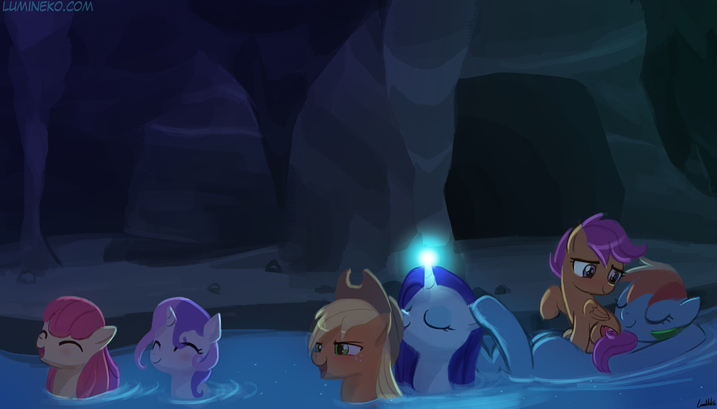 Camping Adventure - My Little Pony, PonyArt, Applejack, Rarity, Rainbow Dash, Cutie Mark Crusaders, MLP Season 7, Lumineko