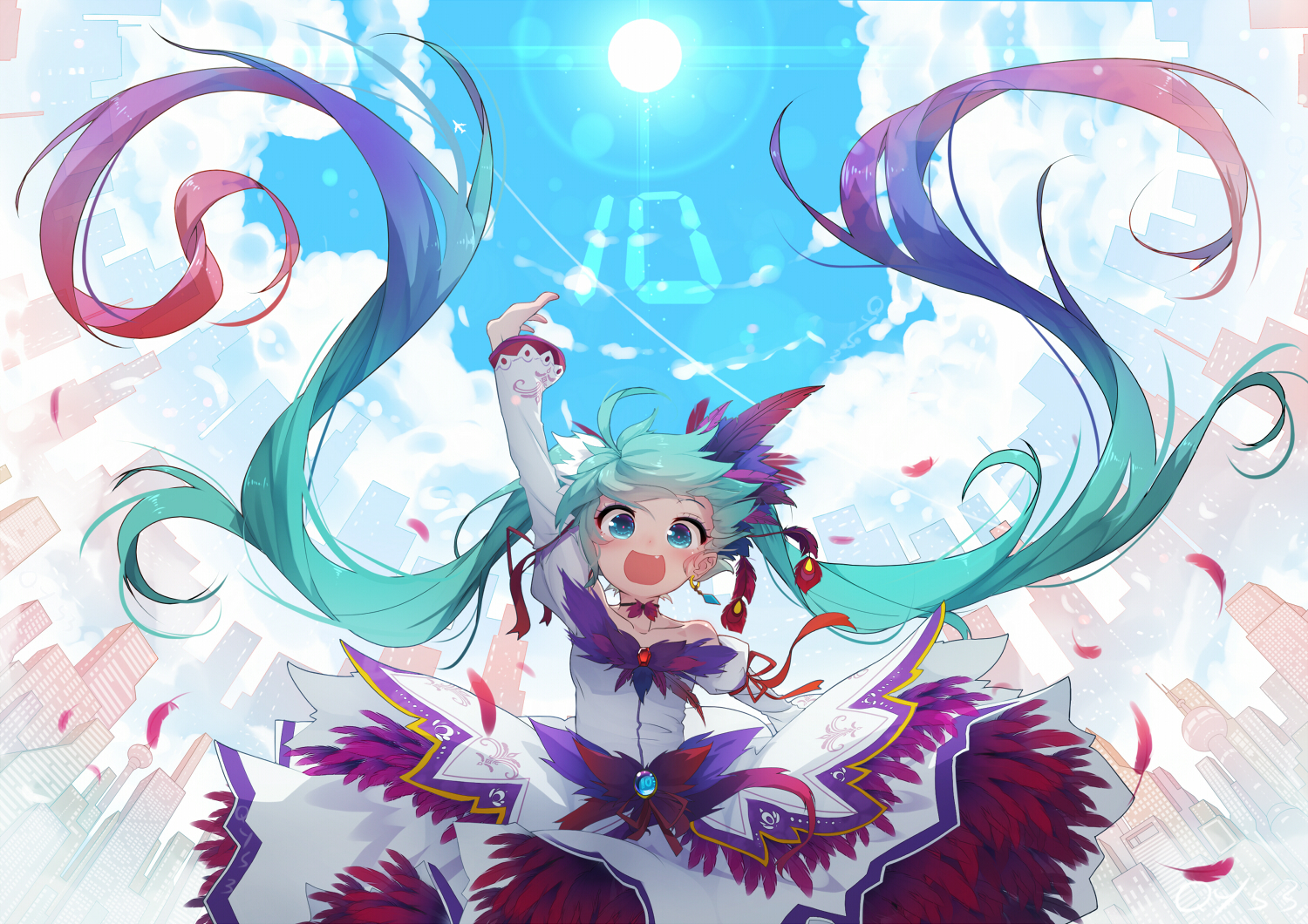 Hatsune Miku - Hatsune Miku, Vocaloid, Ia Vocaloid, Anime art, Art, Anime, Not anime