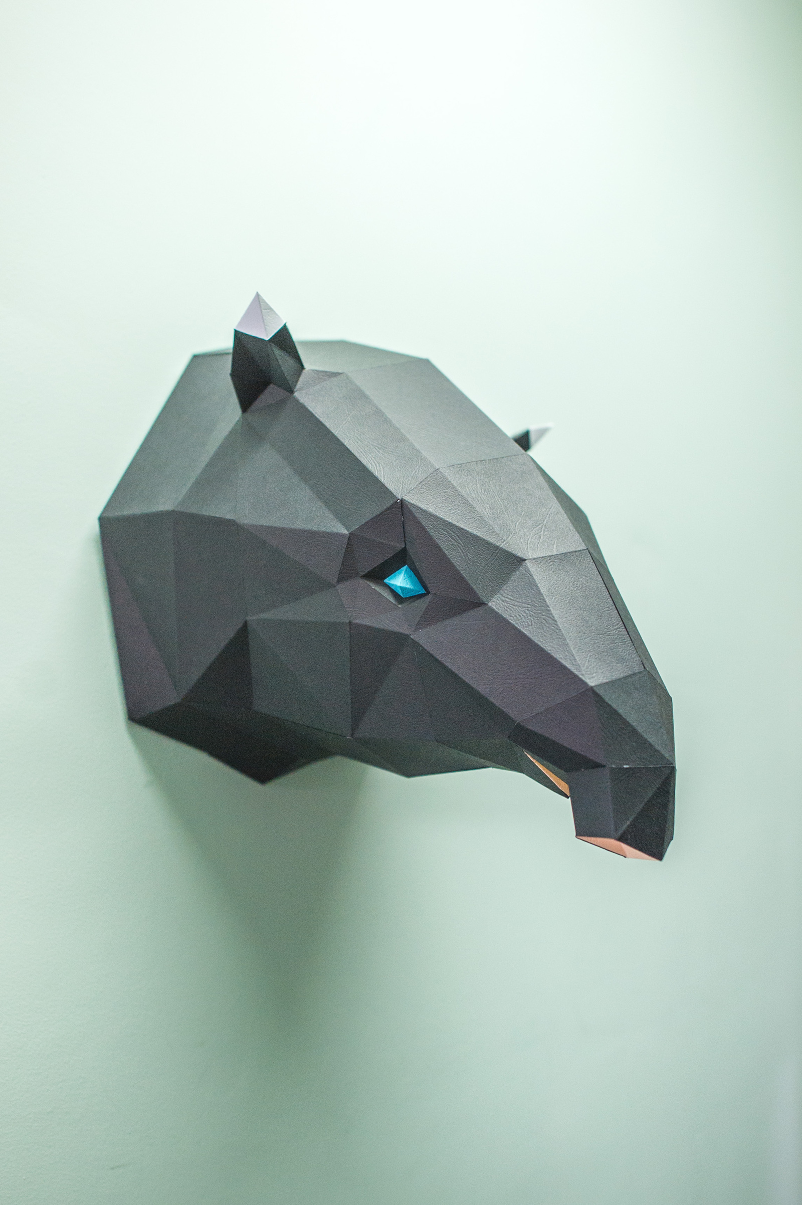 Paper figures, something new - My, Pepakura, Papercraft, Low poly, Handmade, Animals, Trophy, , Longpost