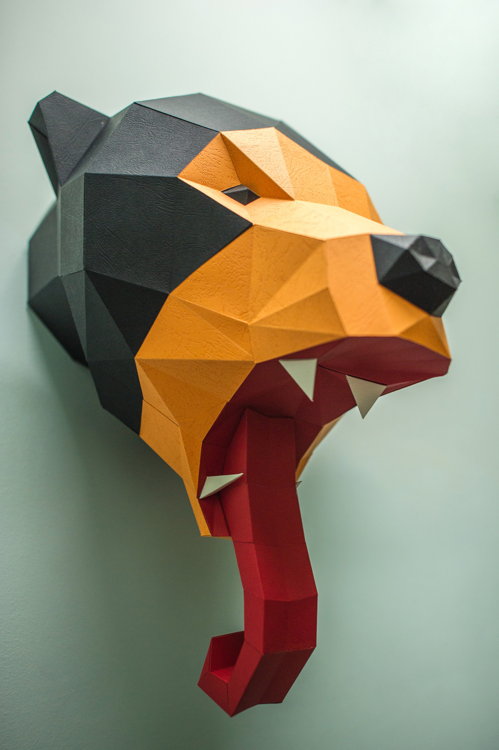 Paper figures, something new - My, Pepakura, Papercraft, Low poly, Handmade, Animals, Trophy, , Longpost