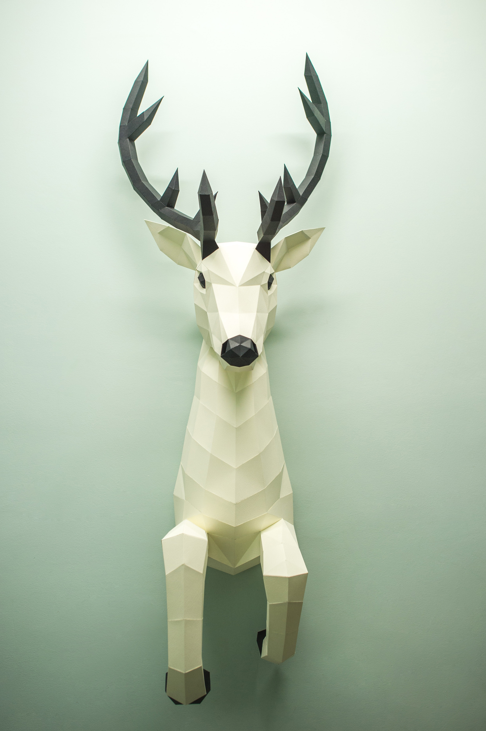 Paper figures, something new - My, Pepakura, Papercraft, Low poly, Handmade, Animals, Trophy, , Longpost