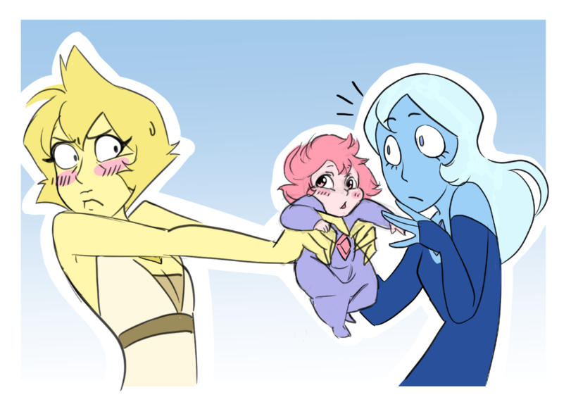 Sisters Diamonds. - Steven universe, Yellow Diamond, Pink Diamond, Blue Diamond