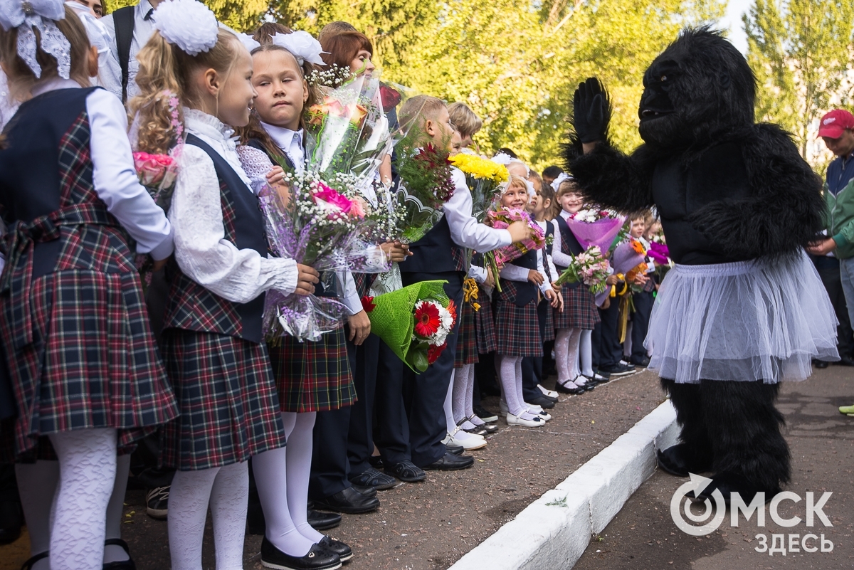 We have our own atmosphere here - Omsk, School, September 1, Gorilla