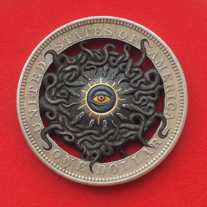 Gorgeous handmade coins - NSFW, Coin, Handmade, Engraving, Longpost