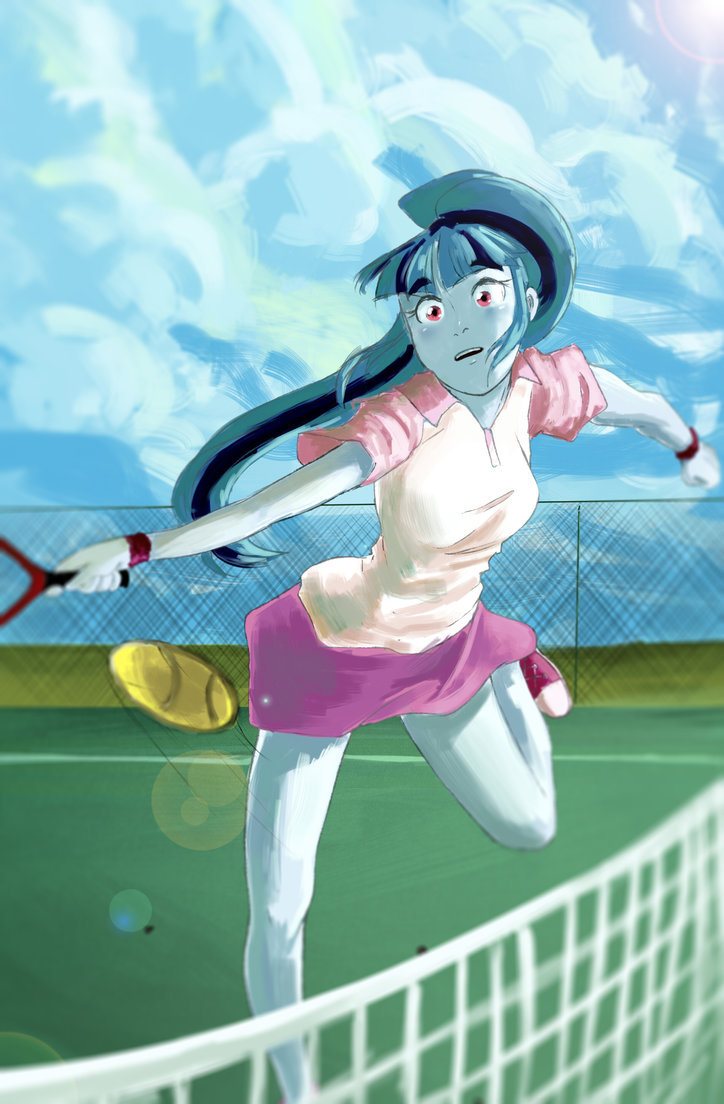 Tennis Sonata - My little pony, Equestria girls, Sonata dusk, Drawing